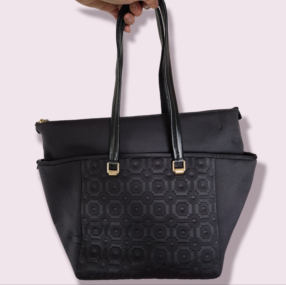 Tory Burch Embossed Neoprene Shopper Tote